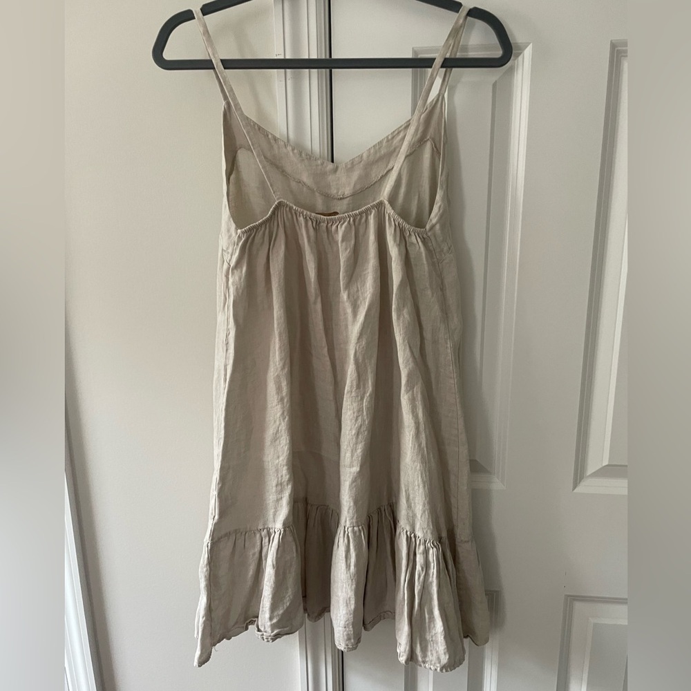 Bellambia Made in Italy Linen Ruffle Dress - Picture 5 of 11